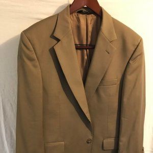 Men's Jos A Bank Single Breast, 2 button, khaki, Suit